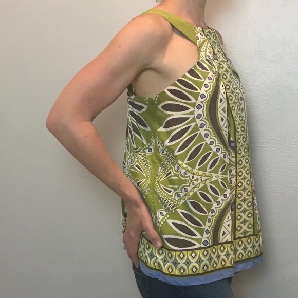 ❌SOLD❌ Banana Republic | 100% Silk Boho Tank Top - Picture 2 of 8